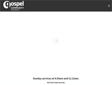 Tablet Screenshot of gospelcc.org